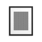 Boho Western Geometric Pattern VIII Black and White Framed Art Print Gallery Image 6