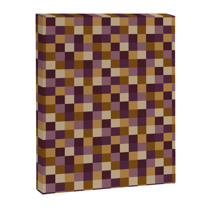 Bold Autumn Checks Pattern - Small XII Canvas Print Gallery Image 1