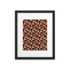 Bold Autumn Checks Pattern - Small XII Framed Art Print Gallery Image 6