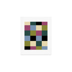 Bold Colorful Checks Pattern - Large I Art Print Gallery Image 1