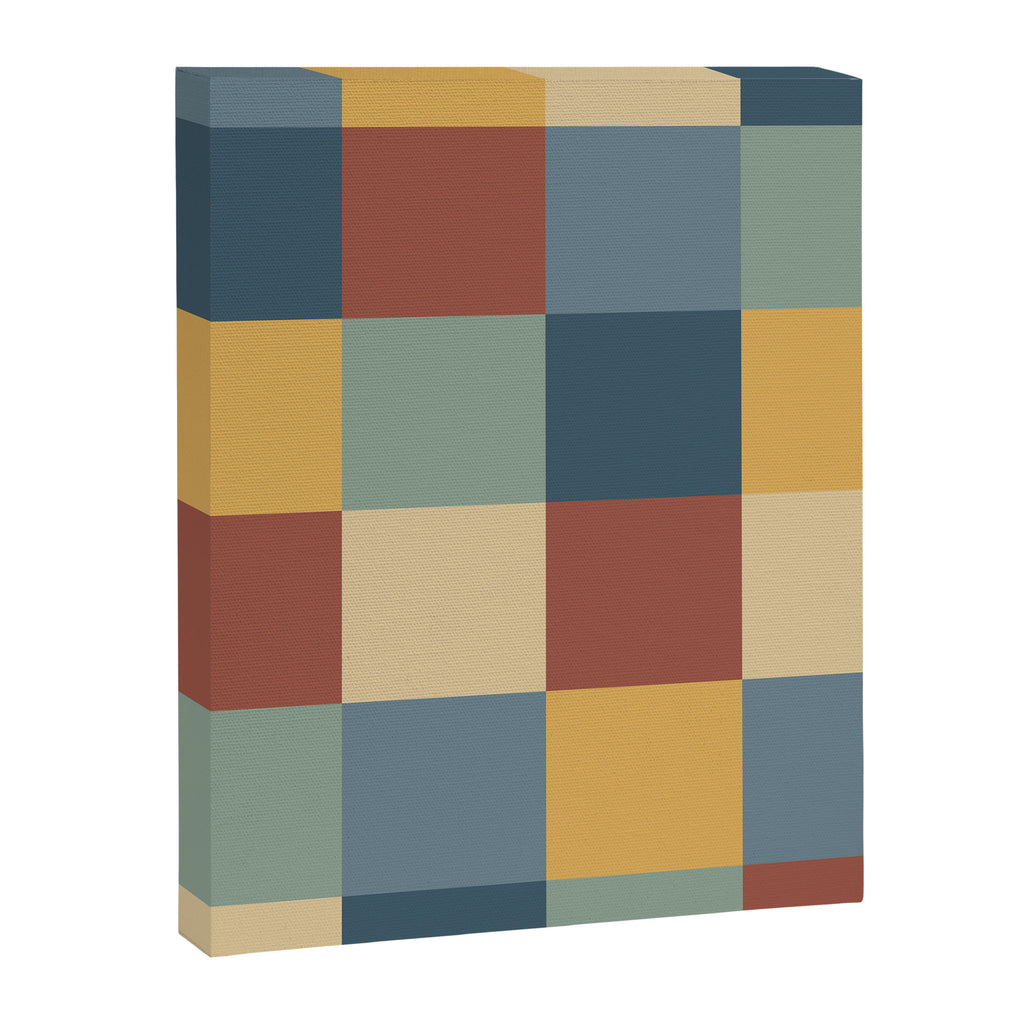 Bold Colorful Checks Pattern - Large IX Canvas Print Gallery Image 8