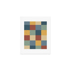 Bold Colorful Checks Pattern - Large IX Art Print Gallery Image 1