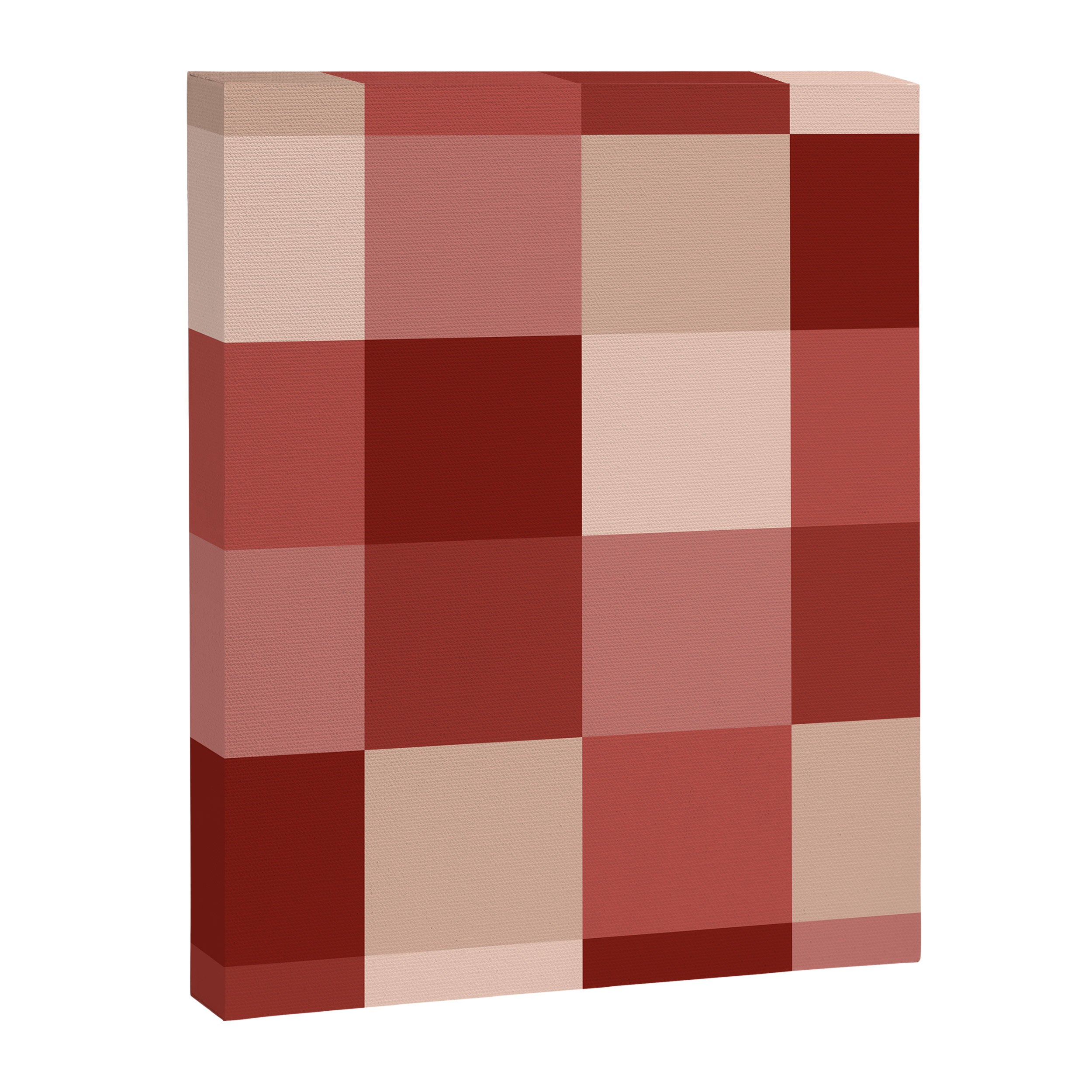 Bold Colorful Checks Pattern - Large X Canvas Print Gallery Image 8