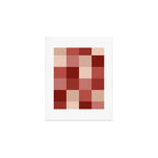 Bold Colorful Checks Pattern - Large X Art Print Gallery Image 1
