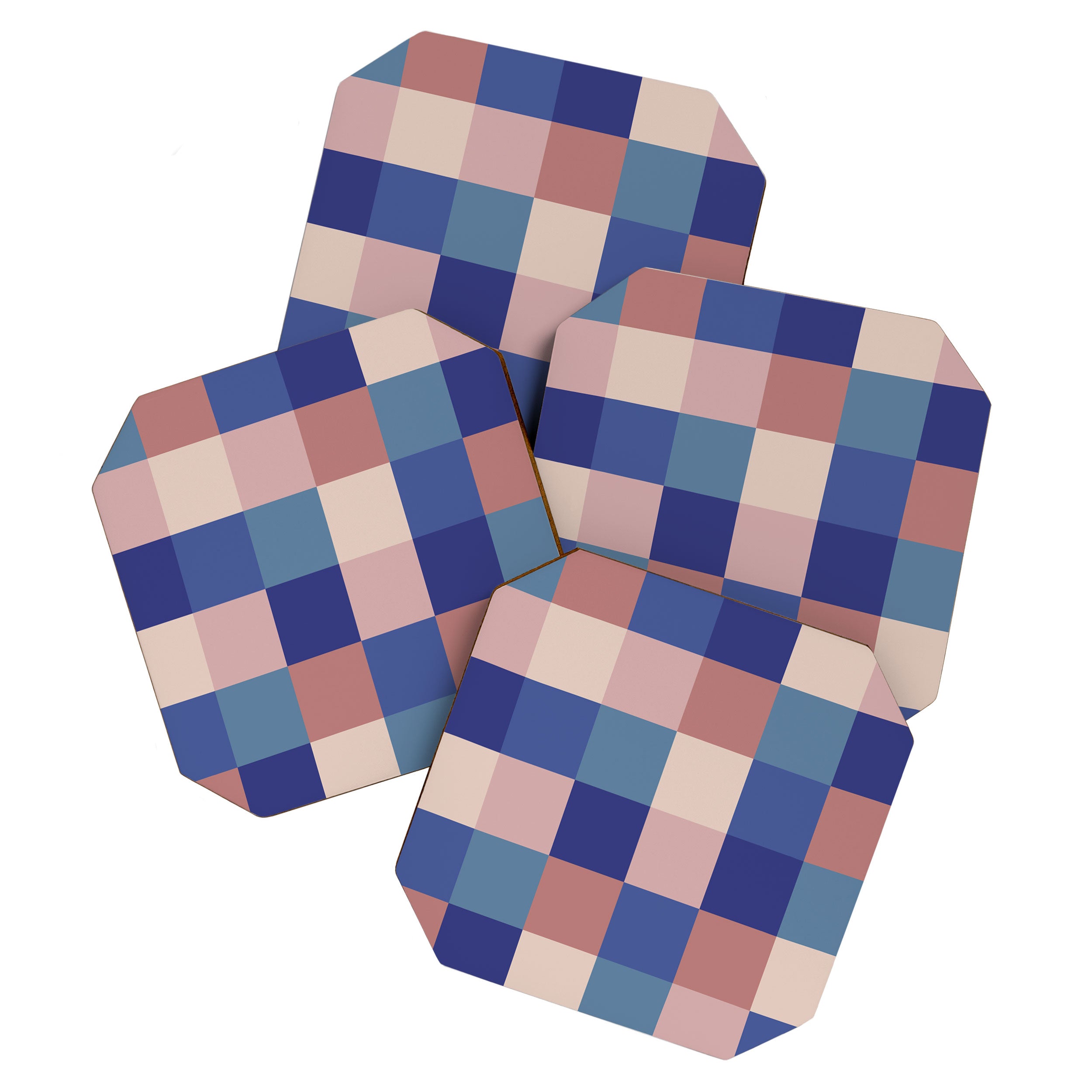 Bold Colorful Checks Pattern - Large XV Coaster Gallery Image 1