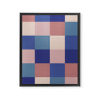 Bold Colorful Checks Pattern - Large XV Framed Canvas Print Gallery Image 8
