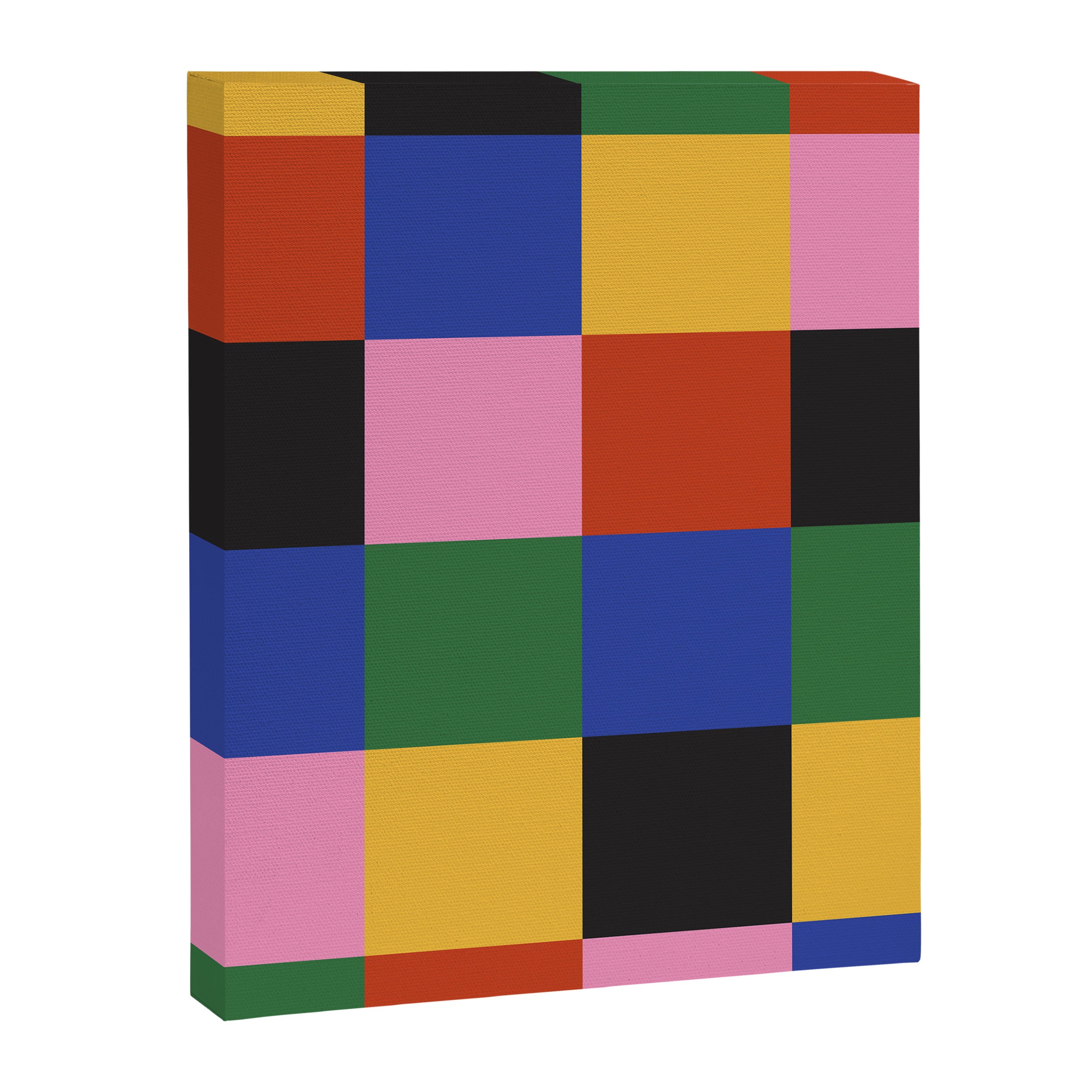 Bold Colorful Checks Pattern - Large XVII Canvas Print Gallery Image 8
