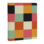 Bold Colorful Checks Pattern - Large XVIII Canvas Print Gallery Image 8