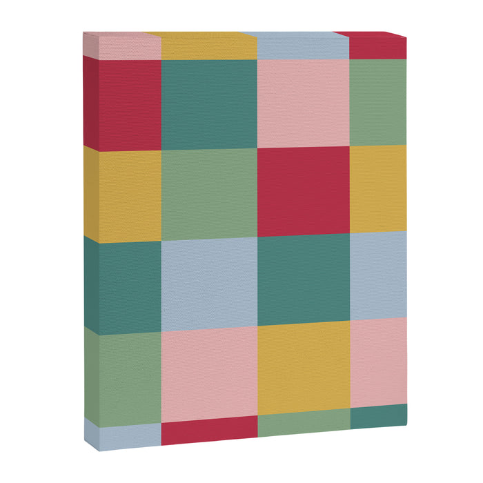 Bold Colorful Checks Pattern - Large XXII Canvas Print Gallery Image 1