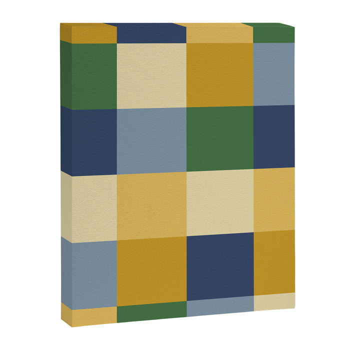 Bold Colorful Checks Pattern - Large XXIII Canvas Print Gallery Image 1