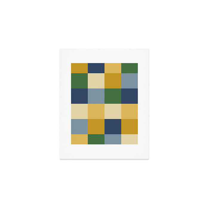 Bold Colorful Checks Pattern - Large XXIII Art Print Gallery Image 1