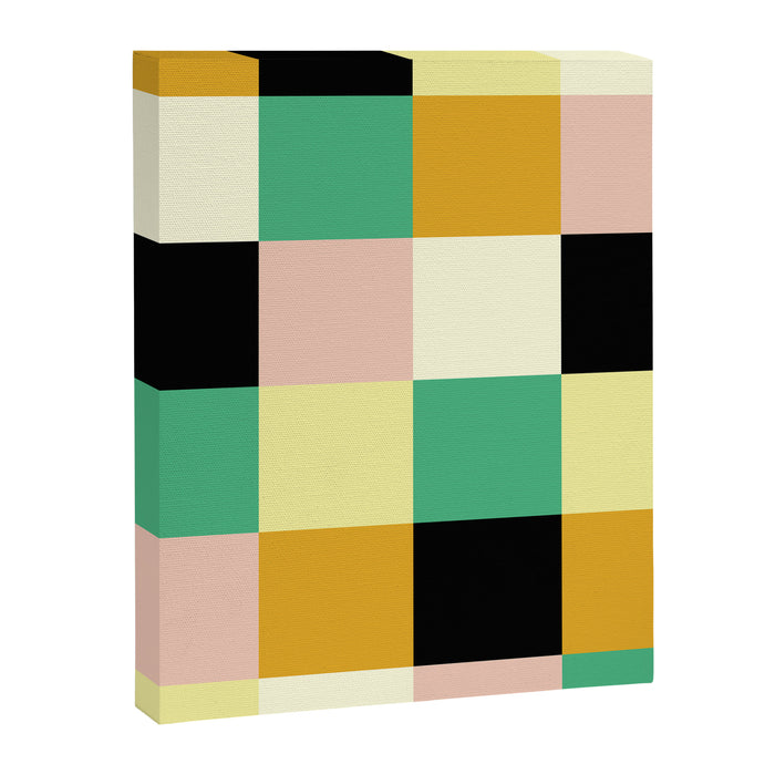 Bold Colorful Checks Pattern - Large XXXIII Canvas Print Gallery Image 1