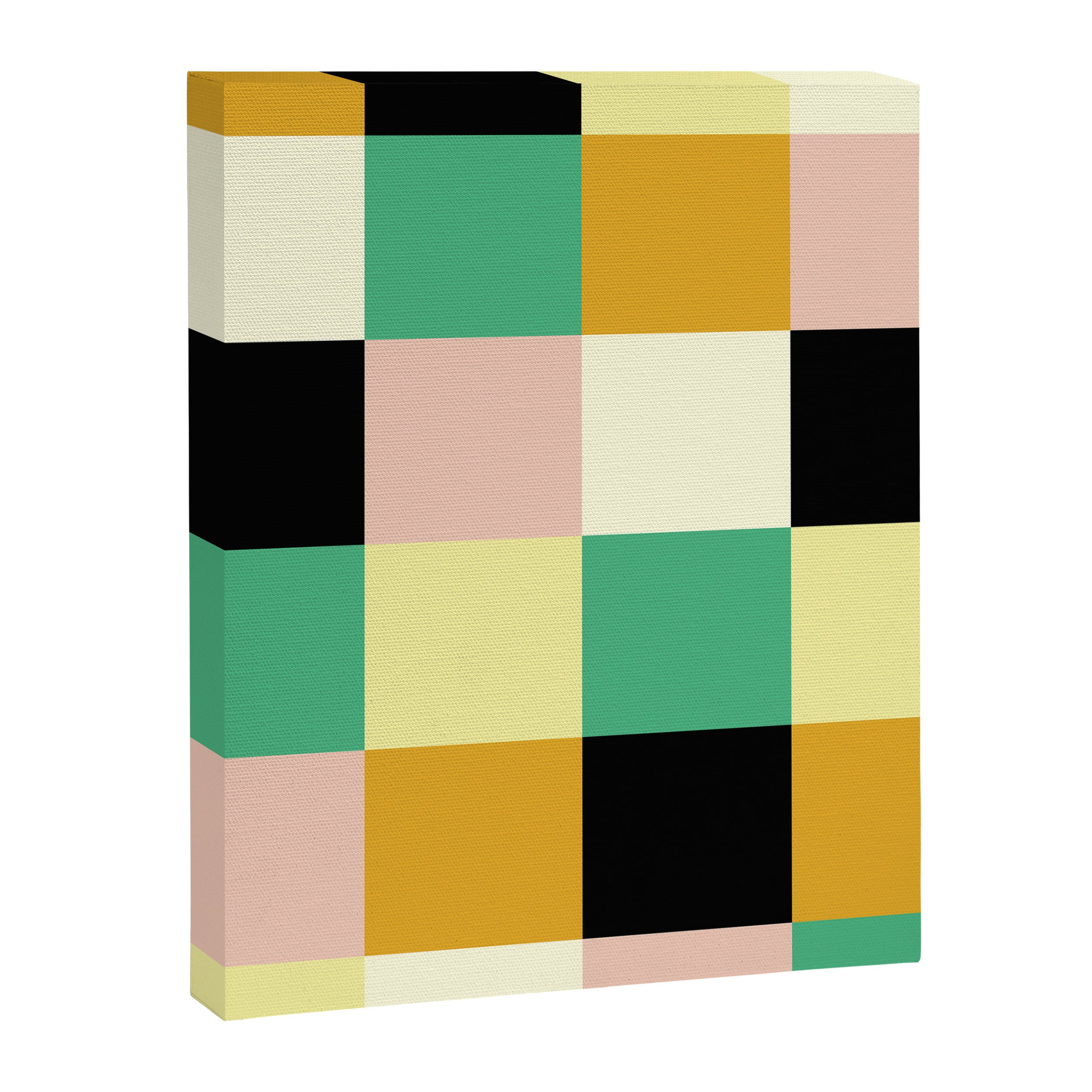 Bold Colorful Checks Pattern - Large XXXIII Canvas Print Gallery Image 8