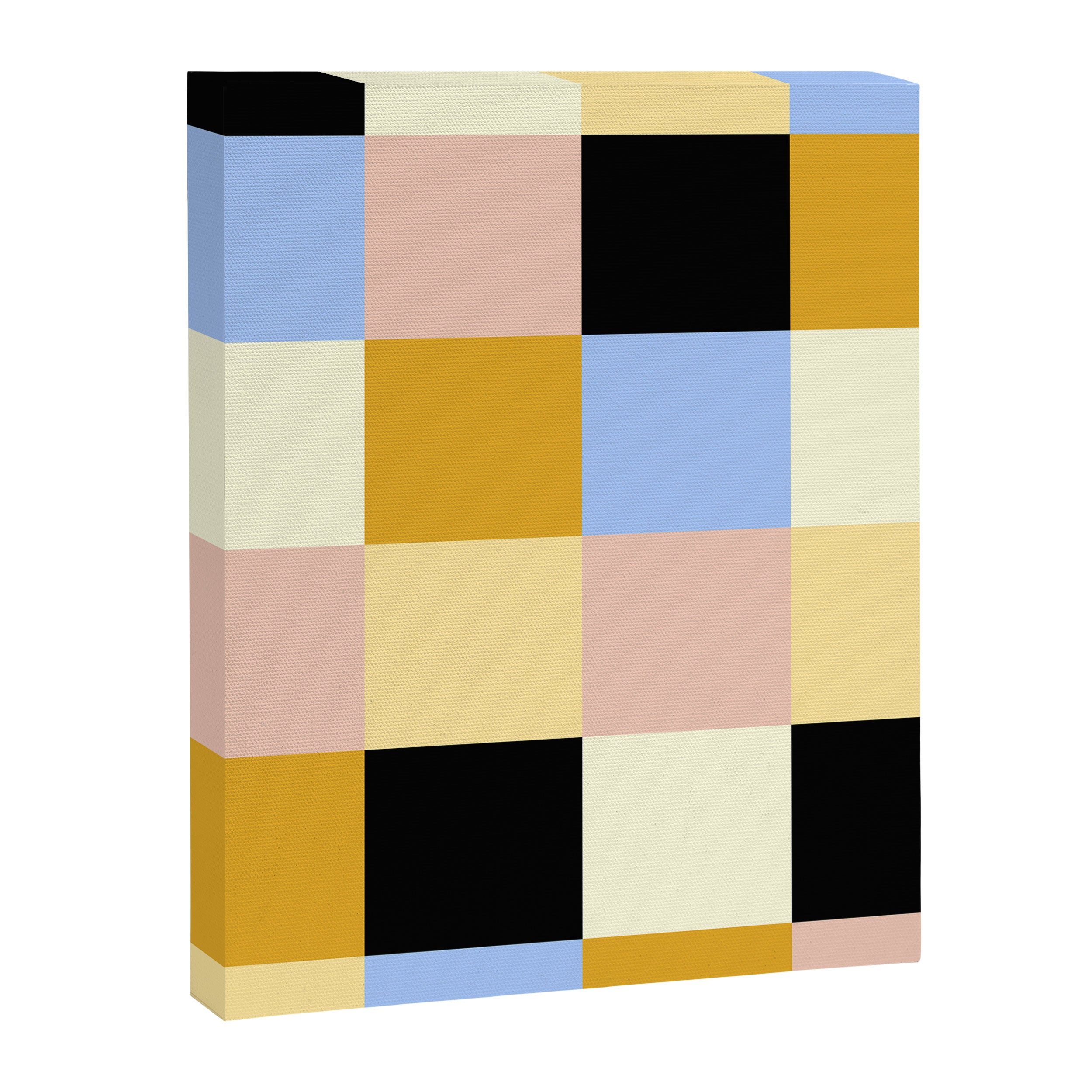 Bold Colorful Checks Pattern - Large XXXV Canvas Print Gallery Image 8