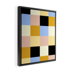 Bold Colorful Checks Pattern - Large XXXV Framed Canvas Print Gallery Image 2
