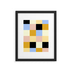 Bold Colorful Checks Pattern - Large XXXV Framed Art Print Gallery Image 6