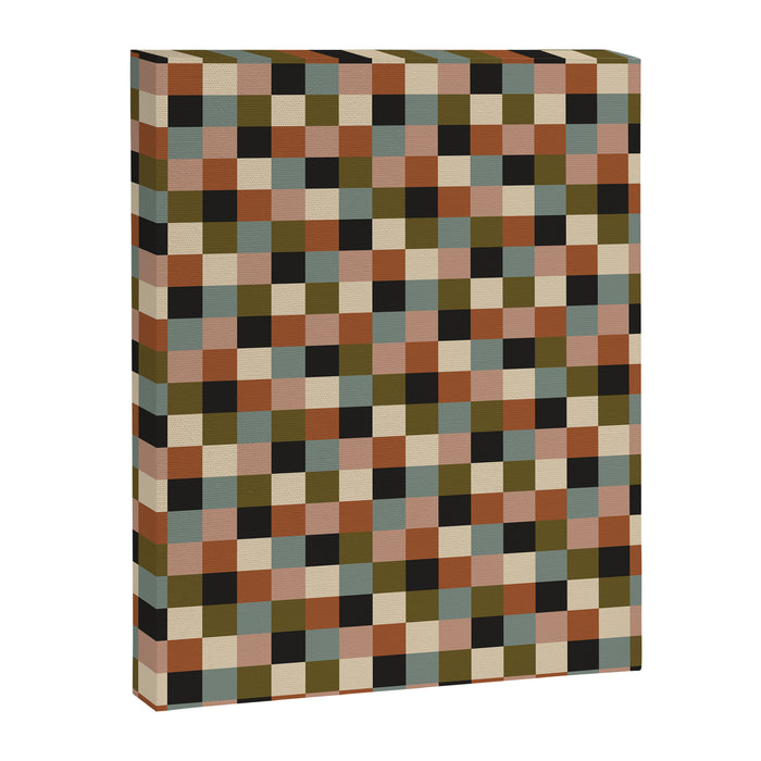 Bold Colorful Checks Pattern - Small II Canvas Print Gallery Image 1