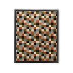 Bold Colorful Checks Pattern - Small II Framed Canvas Print Gallery Image 8