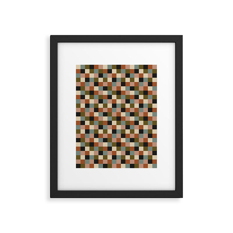 Bold Colorful Checks Pattern - Small II Framed Art Print Gallery Image 6