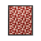 Bold Colorful Checks Pattern - Small X Framed Canvas Print Gallery Image 8