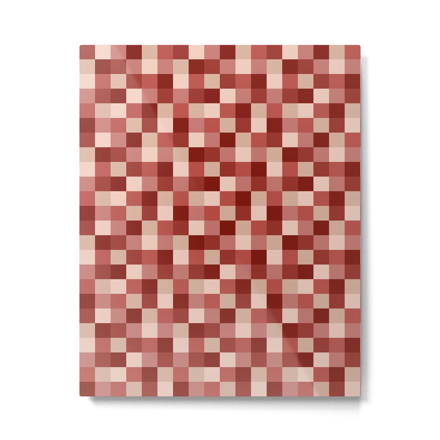 Bold Colorful Checks Pattern - Small X Metal Print Gallery Image 6