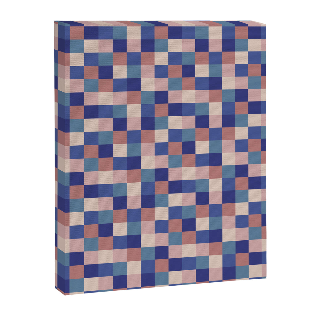 Bold Colorful Checks Pattern - Small XV Canvas Print Gallery Image 8