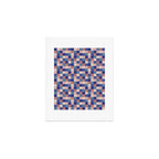 Bold Colorful Checks Pattern - Small XV Art Print Gallery Image 1