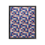 Bold Colorful Checks Pattern - Small XV Framed Canvas Print Gallery Image 8