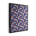 Bold Colorful Checks Pattern - Small XV Framed Canvas Print Gallery Image 2