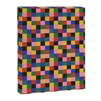 Bold Colorful Checks Pattern - Small XVII Canvas Print Gallery Image 8