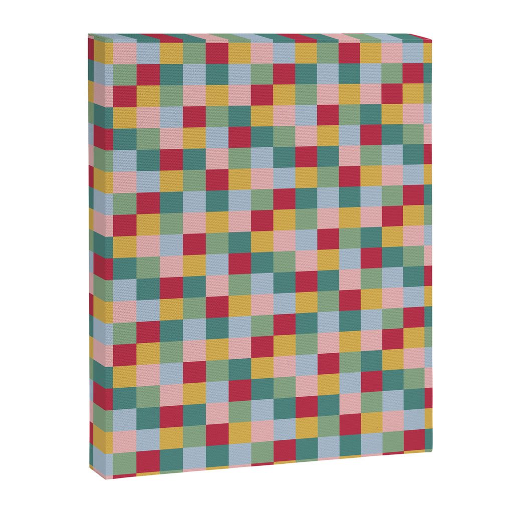 Bold Colorful Checks Pattern - Small XXII Canvas Print Gallery Image 8