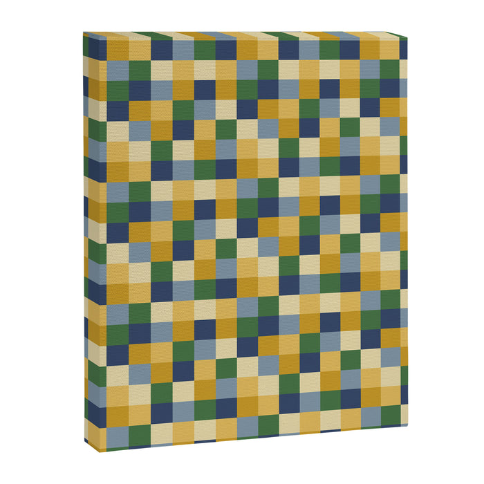Bold Colorful Checks Pattern - Small XXIII Canvas Print Gallery Image 1
