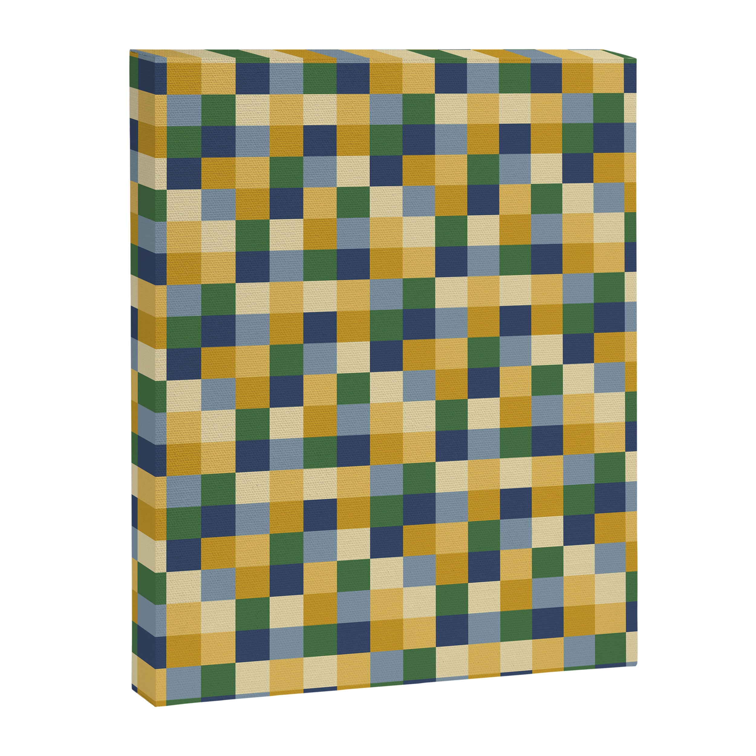 Bold Colorful Checks Pattern - Small XXIII Canvas Print Gallery Image 8