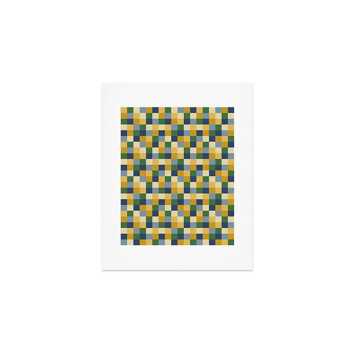 Bold Colorful Checks Pattern - Small XXIII Art Print Gallery Image 1