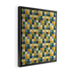 Bold Colorful Checks Pattern - Small XXIII Framed Canvas Print Gallery Image 2