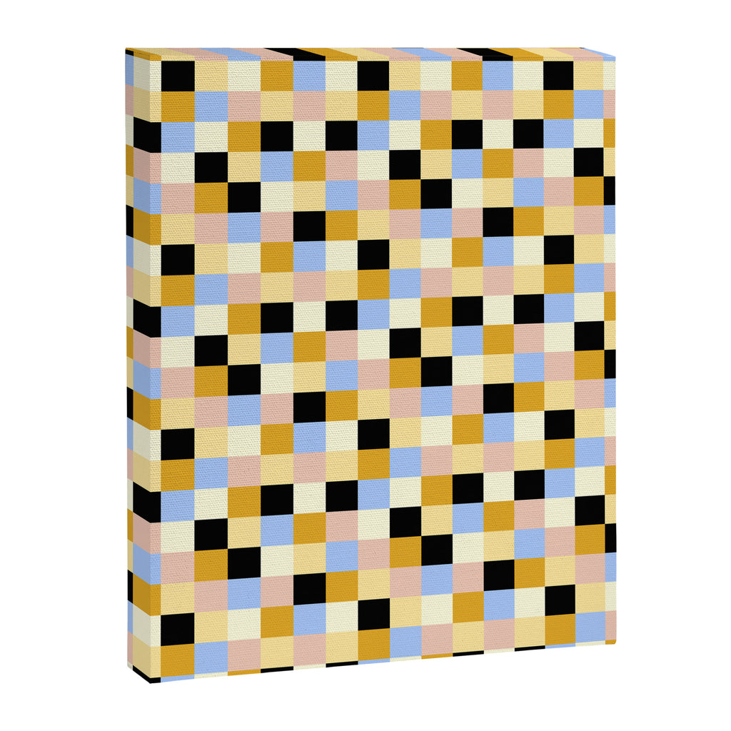 Bold Colorful Checks Pattern - Small XXXV Canvas Print Gallery Image 8