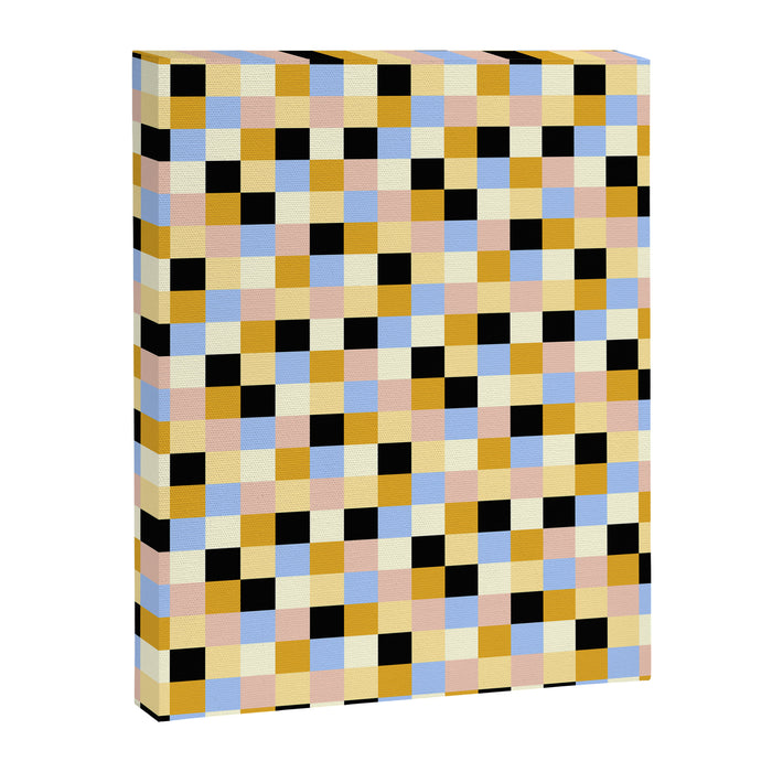 Bold Colorful Checks Pattern - Small XXXV Canvas Print Gallery Image 1
