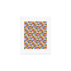 Bold Colorful Checks Pattern - Small XXXVII Art Print Gallery Image 1