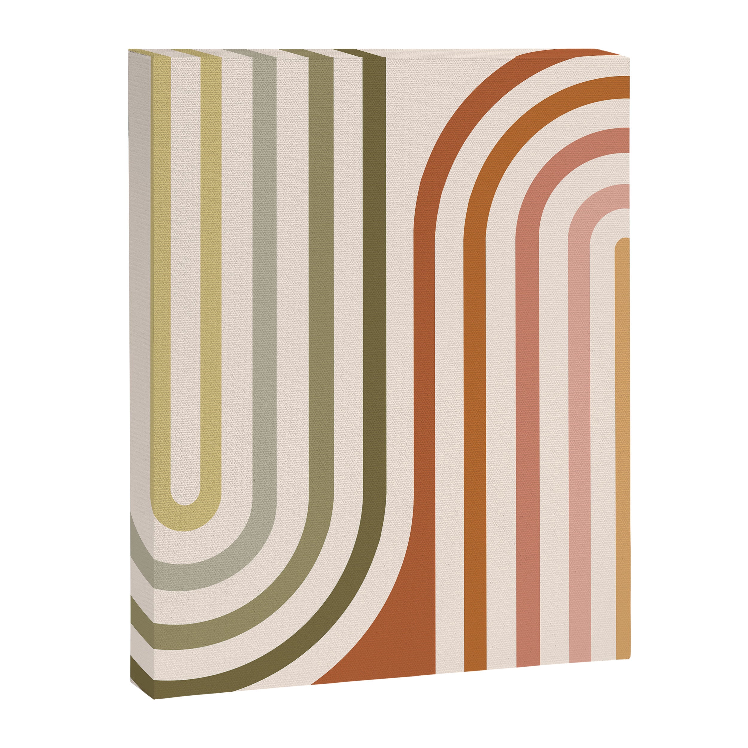 Bold Curvature Stripes I Canvas Print Gallery Image 6