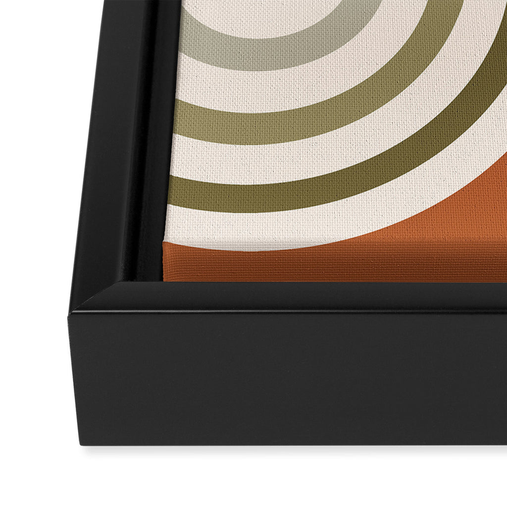 Bold Curvature Stripes I Framed Canvas Print Gallery Image 3