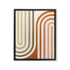 Bold Curvature Stripes I Framed Canvas Print Gallery Image 6