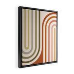 Bold Curvature Stripes I Framed Canvas Print Gallery Image 2