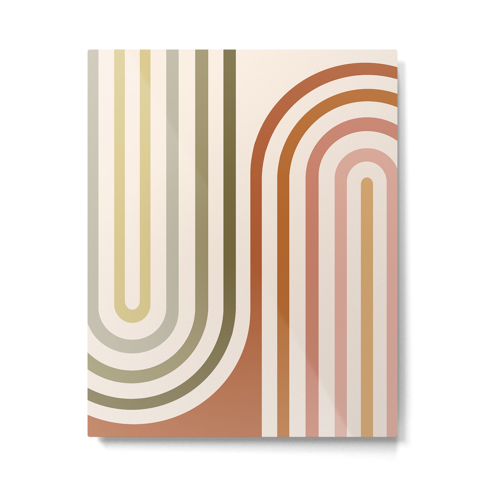 Bold Curvature Stripes I Metal Print Gallery Image 4