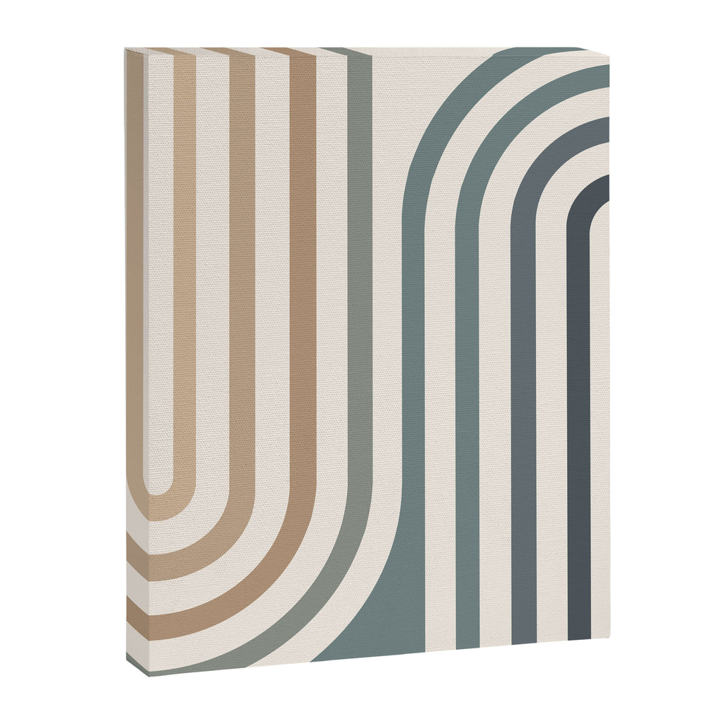 Bold Curvature Stripes II Canvas Print Gallery Image 6