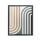 Bold Curvature Stripes II Framed Canvas Print Gallery Image 6
