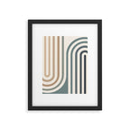 Bold Curvature Stripes II Framed Art Print Gallery Image 5