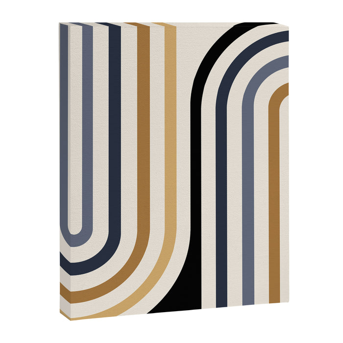 Bold Curvature Stripes III Canvas Print Gallery Image 1