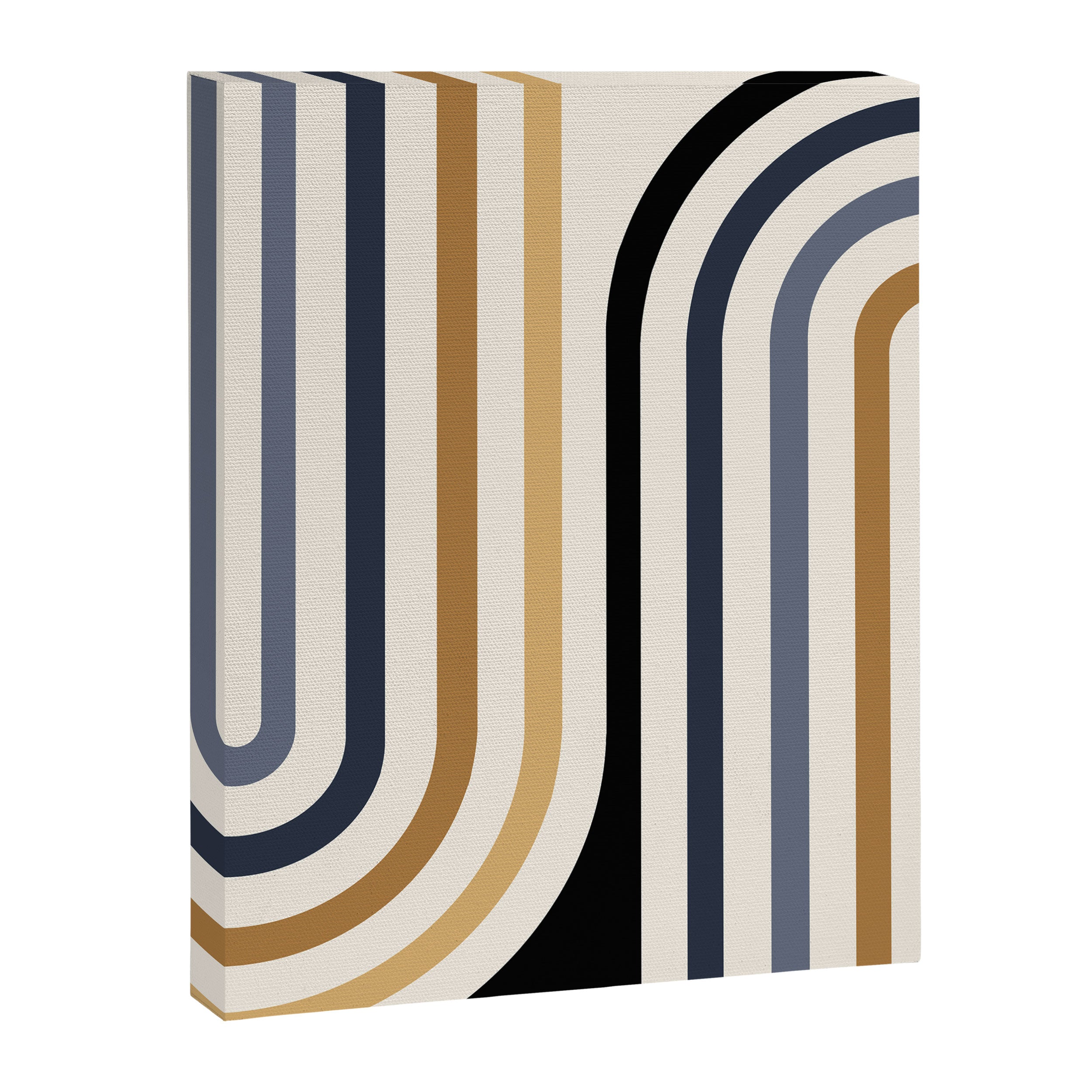 Bold Curvature Stripes III Canvas Print Gallery Image 6