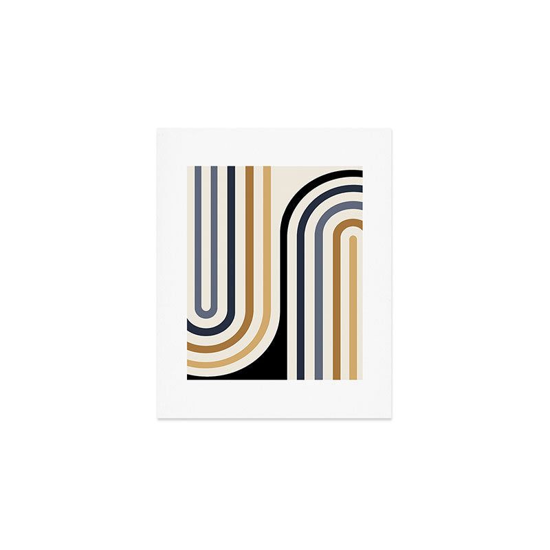 Bold Curvature Stripes III Art Print Gallery Image 1