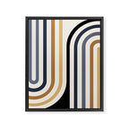 Bold Curvature Stripes III Framed Canvas Print Gallery Image 6